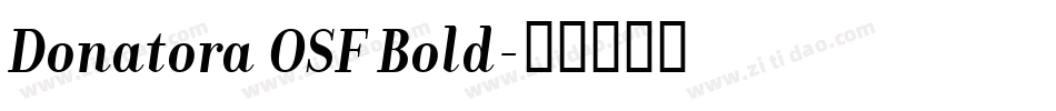 Donatora OSF Bold字体转换